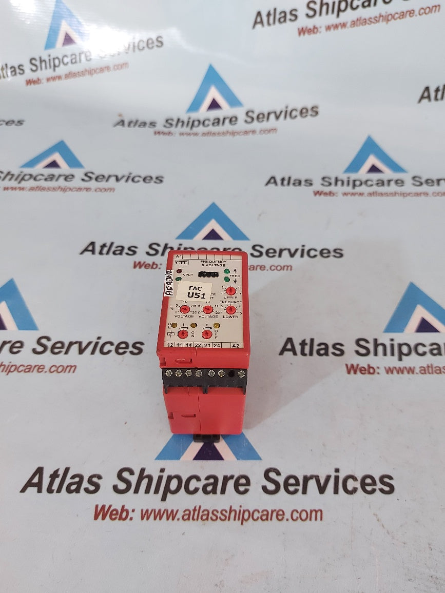 Thiim UFWA F605 B460 AA4C Main Frequency & Voltage Monitoring Relay